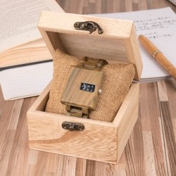 BOBO BIRD - stylish square wooden watch - QuartzWatches