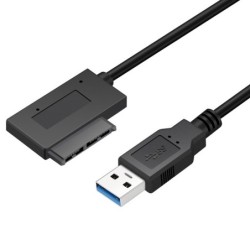 USB 2.0 - 3.0 to mini Sata II 7+6 13Pin - adapter - cable - for laptop CD/DVD ROM Slimline DriveCables