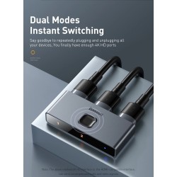 Baseus - 4K HD switcher - dubbelriktad adapter - splitter - omvandlare - för PS4 TV Box PC