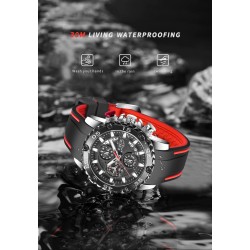 LIGE - sports Quartz watch - luminous - waterproof - silicone strapWatches