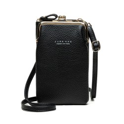 Liten crossbody-väska - plånbok / telefonhållare - med dragkedja