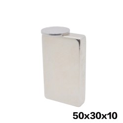 N35 - neodymmagnet - starkt block - 50 * 30 * 10 mm - 1 st.
