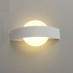 Modern LED-vägglampa - fyrkantig / rund - 4W