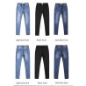 Penciljeans med hög midja - stretch lycra - Slim