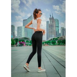 Penciljeans med hög midja - stretch lycra - Slim