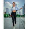 Penciljeans med hög midja - stretch lycra - Slim
