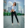 Penciljeans med hög midja - stretch lycra - Slim