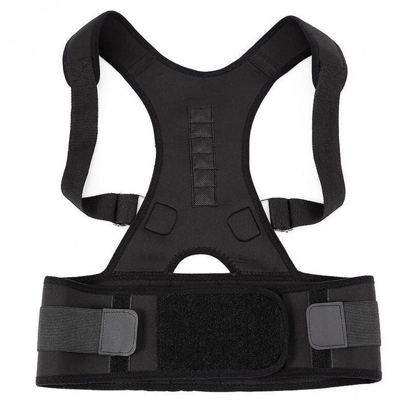 Ortopediskt ryggstödsbälte - hållningskorrigering - ryggkorrigerare med magneter