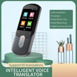 Smart översättare - omedelbar röst-/fotoskanning - pekskärm - WiFi - flerspråkig - grå