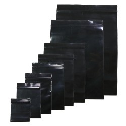 Återförslutningsbara plastpåsar - påsar - värmeförsegling - svart - 4 * 5 cm - 100 stycken