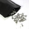 Reclosable plastic bags - pouches - heat sealing - black - 6 * 9 cm - 100 piecesStorage Bags