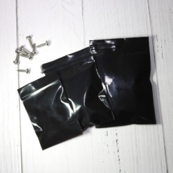 Reclosable plastic bags - pouches - heat sealing - black - 16 * 24 cm - 100 piecesStorage Bags
