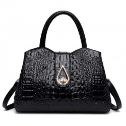 Elegant shoulder bag - crocodile skin patternHandbags