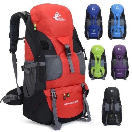 Camping / sport vattentät ryggsäck - stor kapacitet - 50L