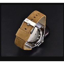 BENYAR - sport Quartz klocka - vattentät - läderband