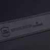 Elegant herrbälte - automatiskt metallspänne - äkta läder