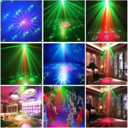 Stage laser projector - voice control - red / green / blue strobe lightsStage & events lighting