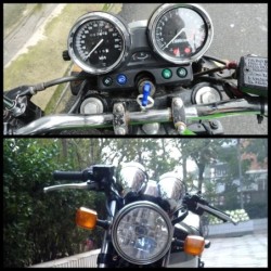 Motorcykel hastighetsmätare - varvräknare - vägmätare - för Kawasaki