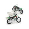 Moderna manschettknappar - grön motorcykel