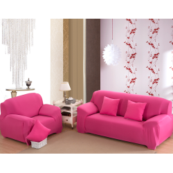 Elastiskt / töjbart sofföverdrag - universal - L-form - 3-sits soffa