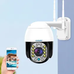 Säkerhetsövervakningskamera - mörkerseende - utomhus - WiFi - 2 MP - PTZ - HD - 1080P