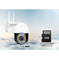 Säkerhetsövervakningskamera - mörkerseende - utomhus - WiFi - 2 MP - PTZ - HD - 1080P