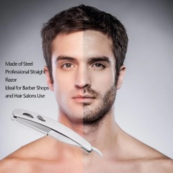 Barberrakhyvel - hopfällbar kniv med 10 blad