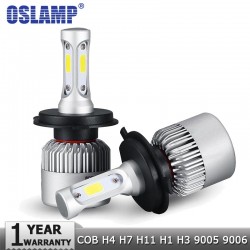 OSLAMP - COB 12V - 24V LED - bilstrålkastare - glödlampa - Hi-Lo beam - 72W - 8000LM - 6500K - 2 st