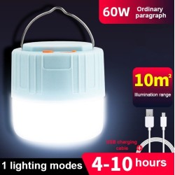 Camping / tältlampa - bärbar - solenergi - LED - superljus utomhuslampa - med fjärrkontroll - vattentät