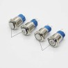 Metal push button switch - self-reset - LED - 16mmSwitches