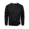 Klassisk sweatshirt - o-ringad tröja - falska två delar