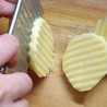 Potatisskärare - pommes frites - böjda chips - rostfri kniv