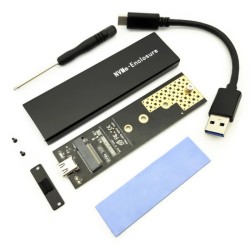 Dual protocol - M2 SSD enclosure - USB-C to USB-A cable - USB 3.1Computers & Laptops