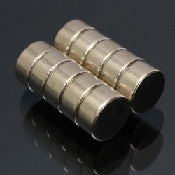 N52 - neodymmagnet - rund skiva - 10mm * 5mm - 10 stycken