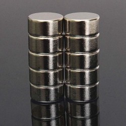 N52 - neodymmagnet - rund skiva - 10mm * 5mm - 10 stycken