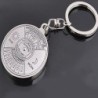 50 år evighetskalender - silver rund nyckelring