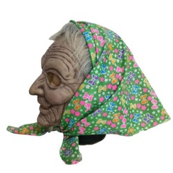 Halloween full face mask - scary hooded grannyMasks