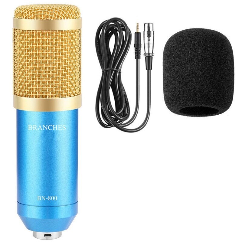 BM800 - dynamic condenser microphone - wired - with shock mount - tripodMicrophones