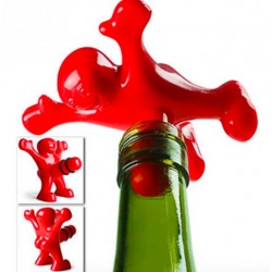 Bottle stopper - stopper - funny red manBar supply