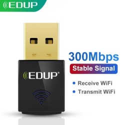 EDUP - 300Mbps - trådlös nano USB 2.0 - nätverkskort - WiFi-mottagare
