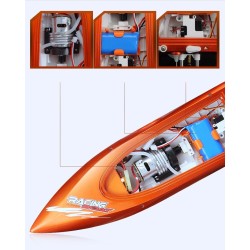Feilun FT009 - RC-båt - leksak - vattenkylning - 2,4G - 4CH - 35km/h