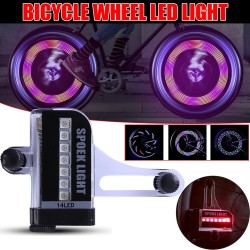Färgglad cykelekerlampa - 32 LED - 30 mönster