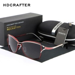 HDCRAFTER - Vintage cat eye solglasögon - polariserade - UV400