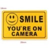 Vinyl varningsdekal - Smile You're On Camera