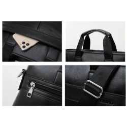 Elegant shoulder business bag - leatherBags