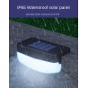 Vägglampa utomhus - solcellslampa - vattentät - LED