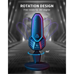 RGB gaming condenser microphone - cardioid - with stand - USBMicrophones