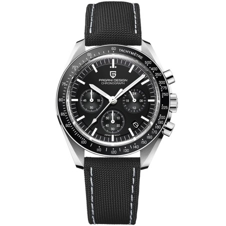 PAGANI DESIGN - stainless steel Quartz watch - waterproof - blackWatches