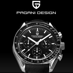 PAGANI DESIGN - stainless steel Quartz watch - waterproof - blackWatches