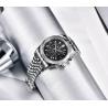 BENYAR - elegant Quartz-klocka - kronograf - vattentät - rostfritt stål - svart
